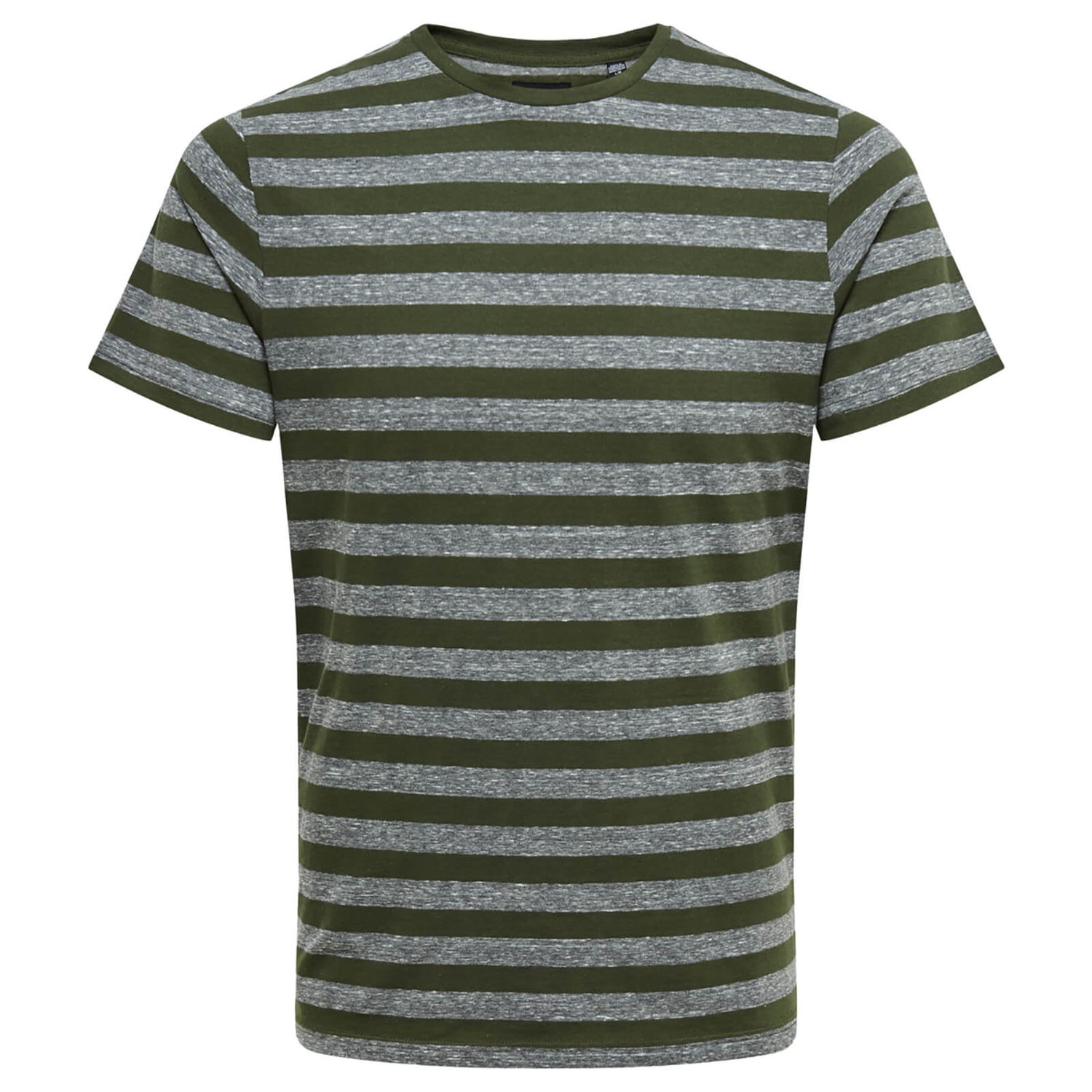 Only Sons Men's Rock Stripe T-Shirt Forest Night Mens Clothing