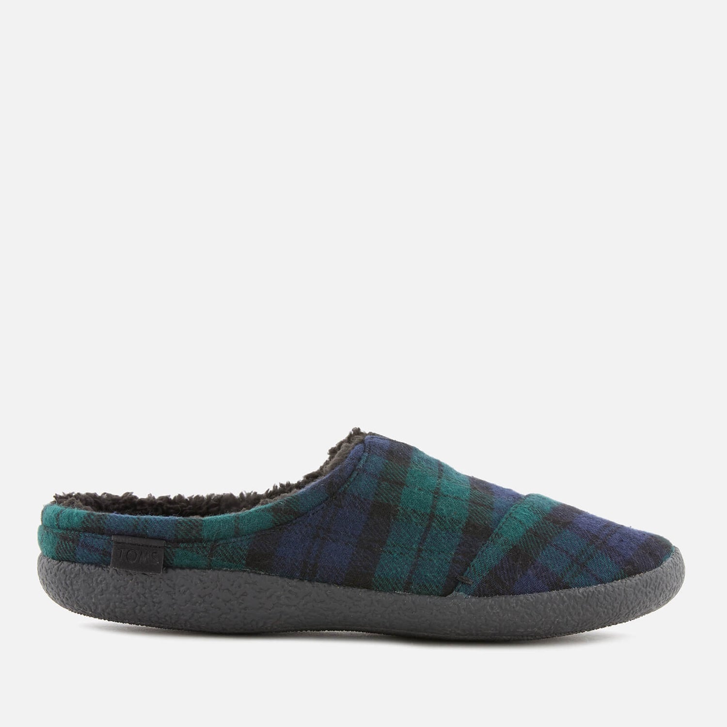 TOMS Men s Berkeley Plaid Felt Slippers Spruce Clothing Zavvi US