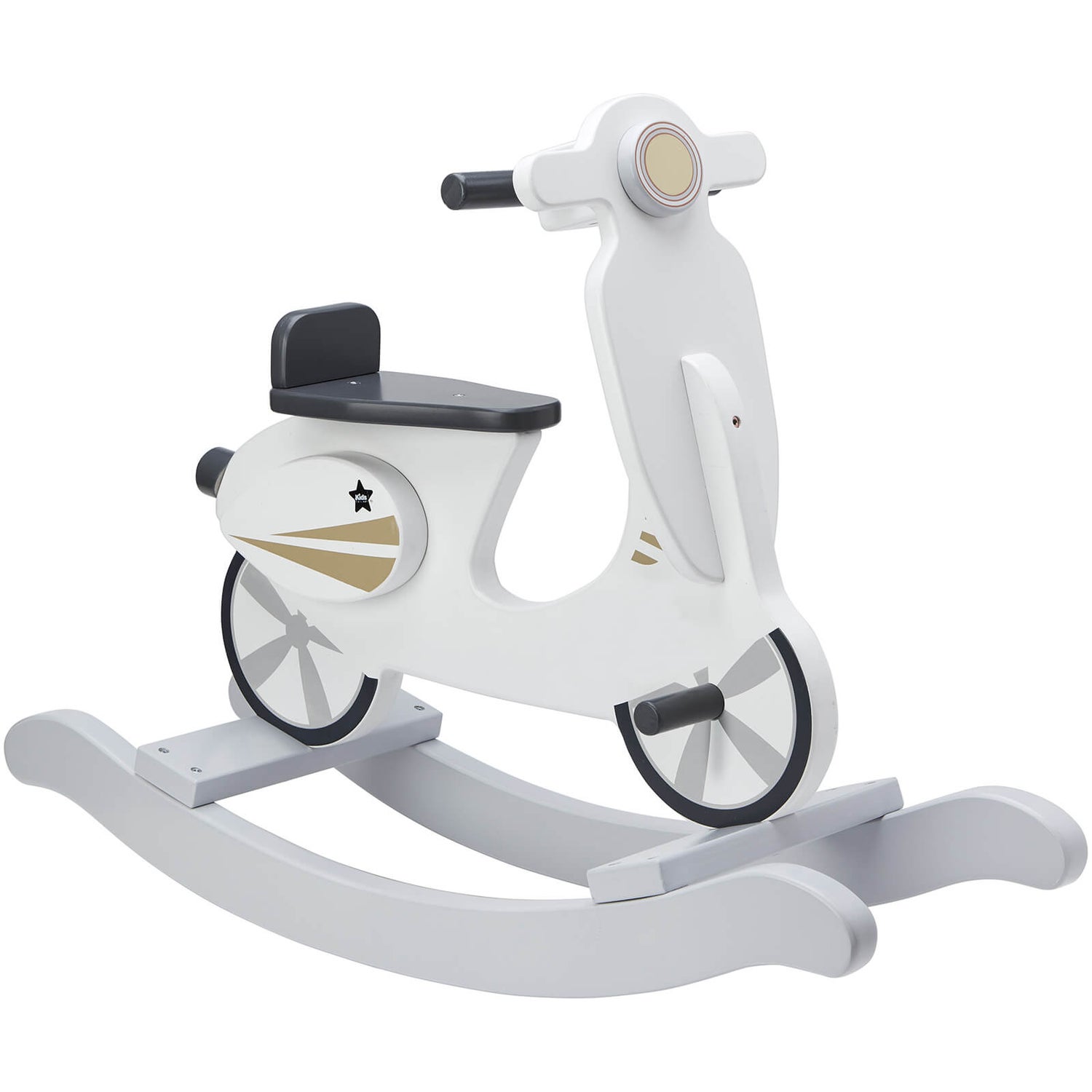 Kids Concept Rocking Scooter - Grey/White