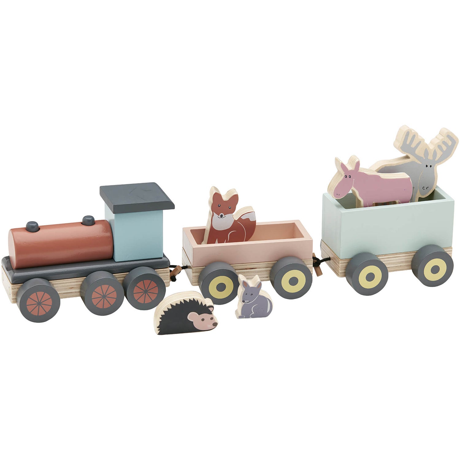 Kids Concept Edvin Animal Wood Train