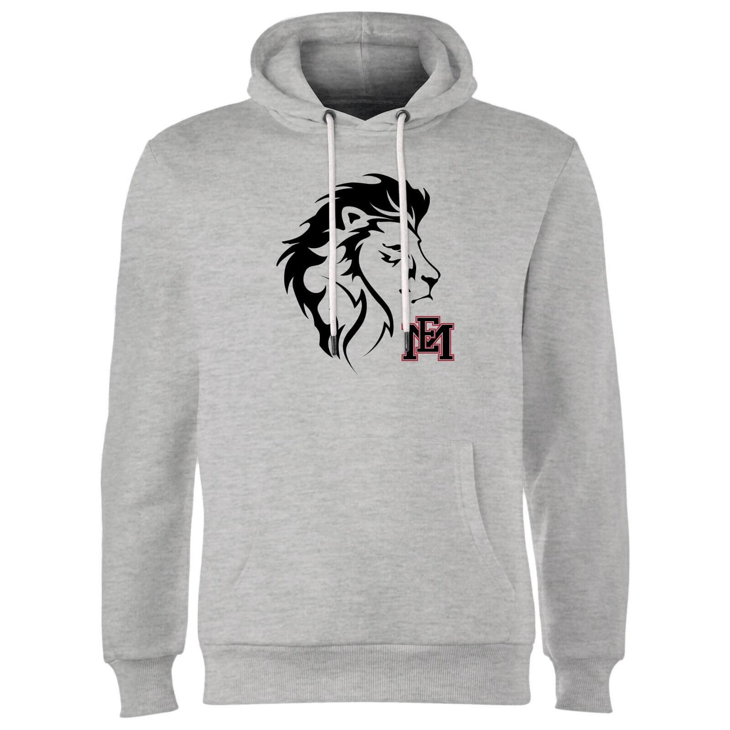 East Mississippi Community College Lion Head and Logo Hoodie Grey Clothing Zavvi Ireland