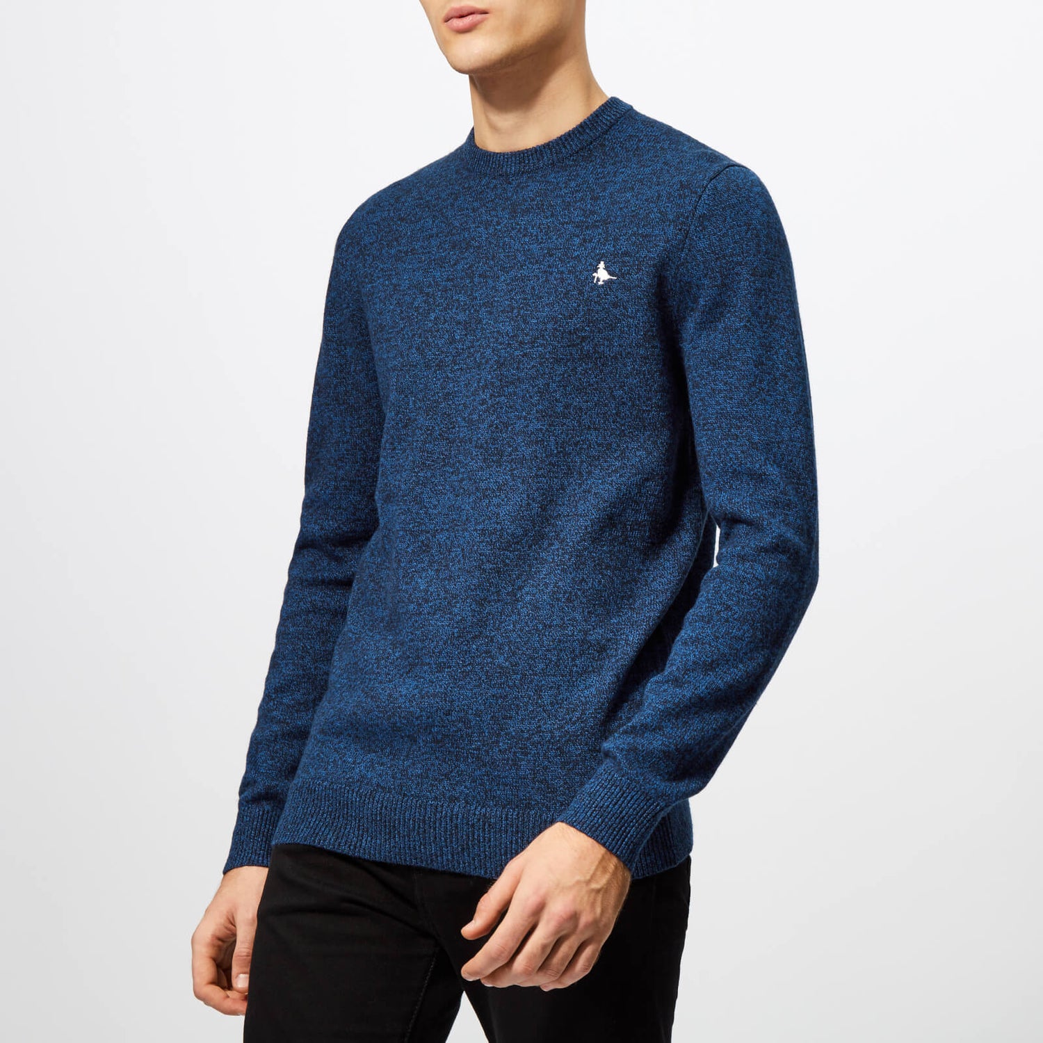 Jack Wills Men's Rye Classic Crew Neck Knit Jumper Navy