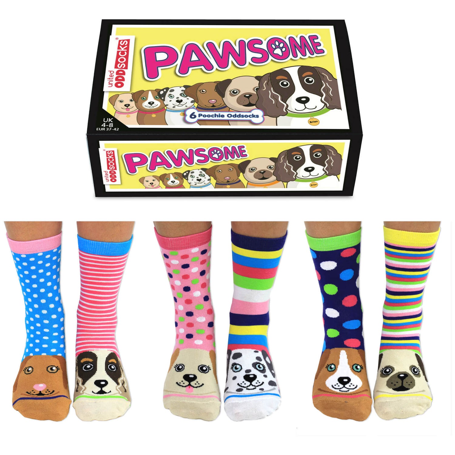 United Oddsocks Women's Pawsome Socks Gift Box - IWOOT UK