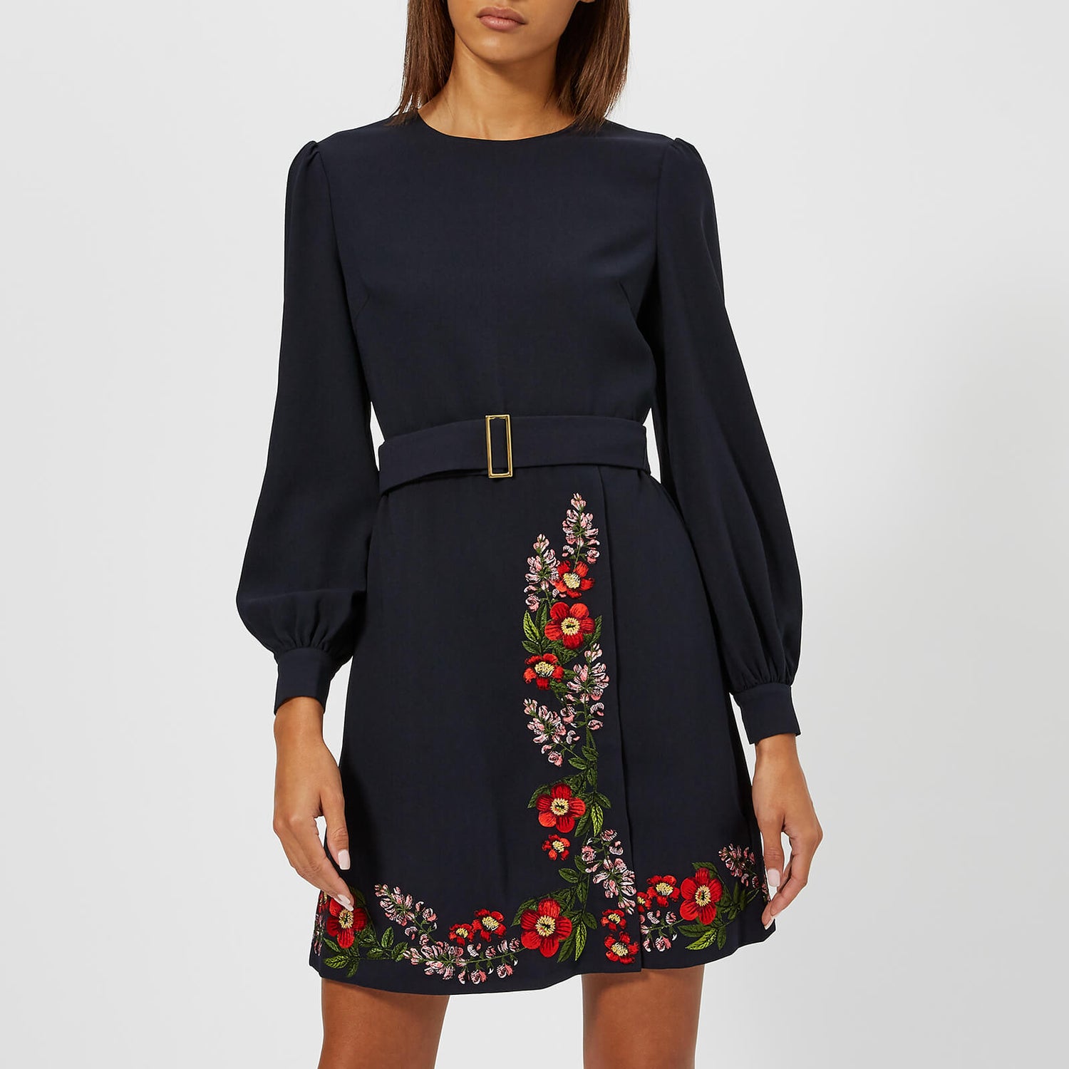Ted Baker Women s Siliia Kirstenbosch Embroidered Wrap Dress