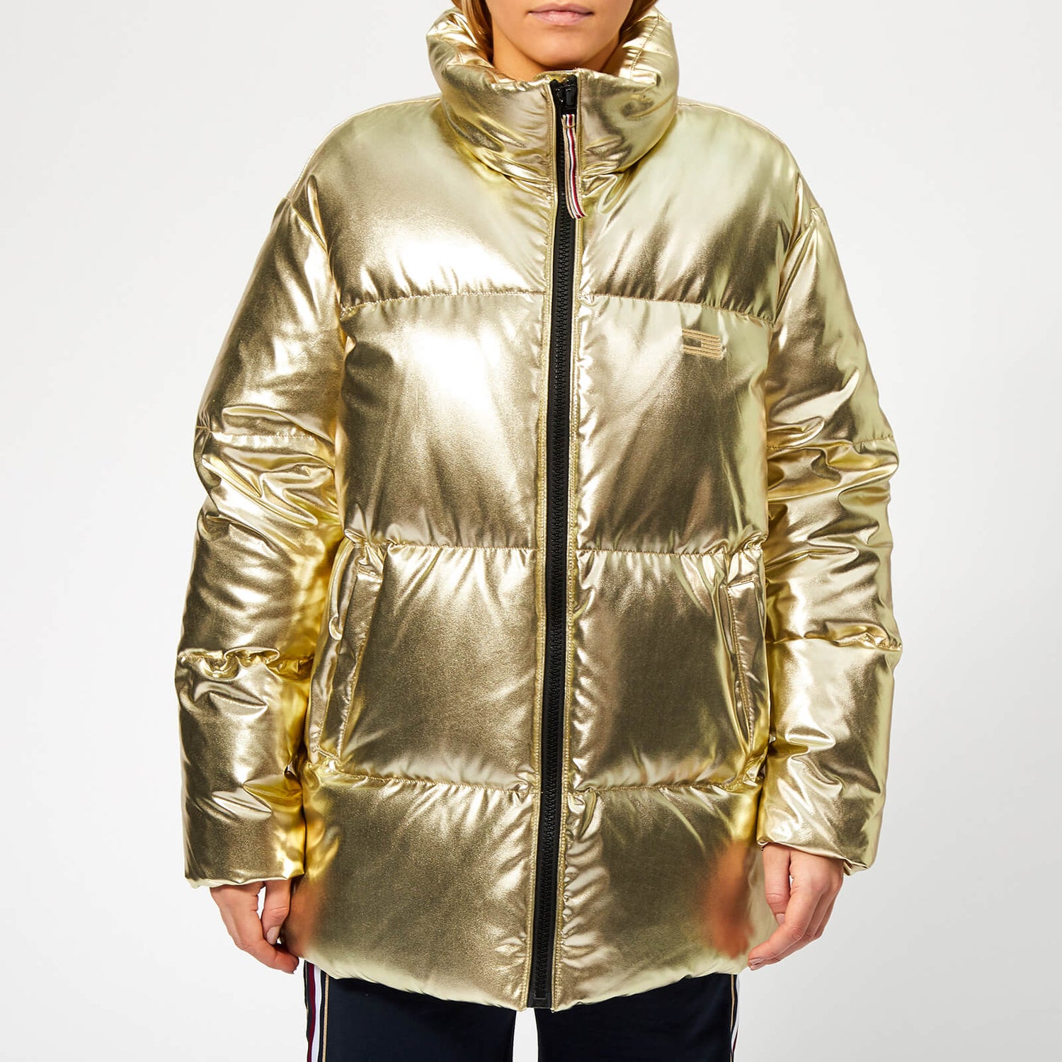 Hilfiger Icons High Gloss Jacket - Gold | TheHut.com