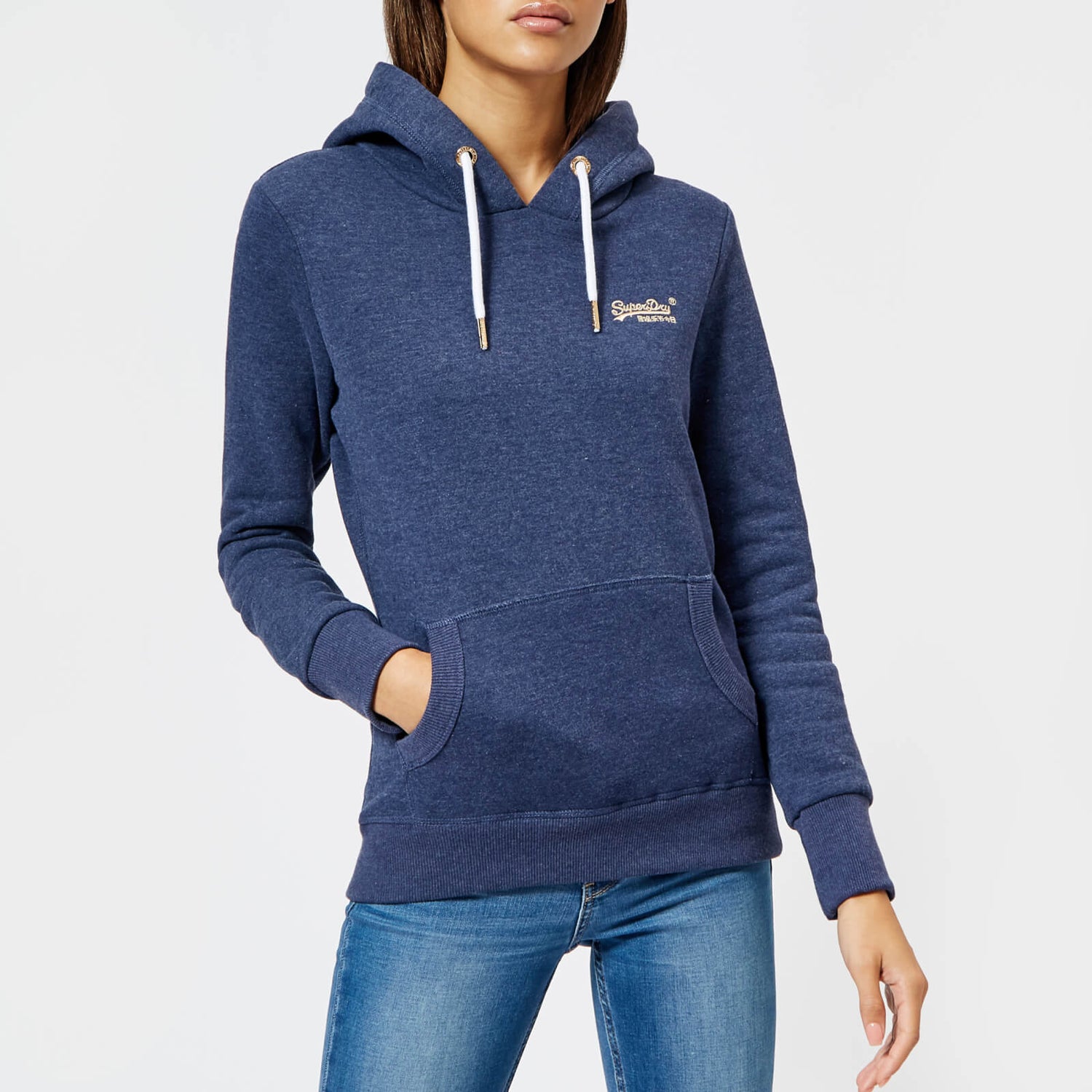 Superdry navy hoodie womens clearance