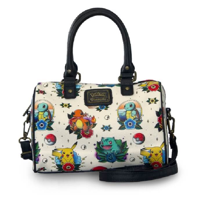 Loungefly Pokemon Tattoo AOP Faux Leather Cross Body Bag