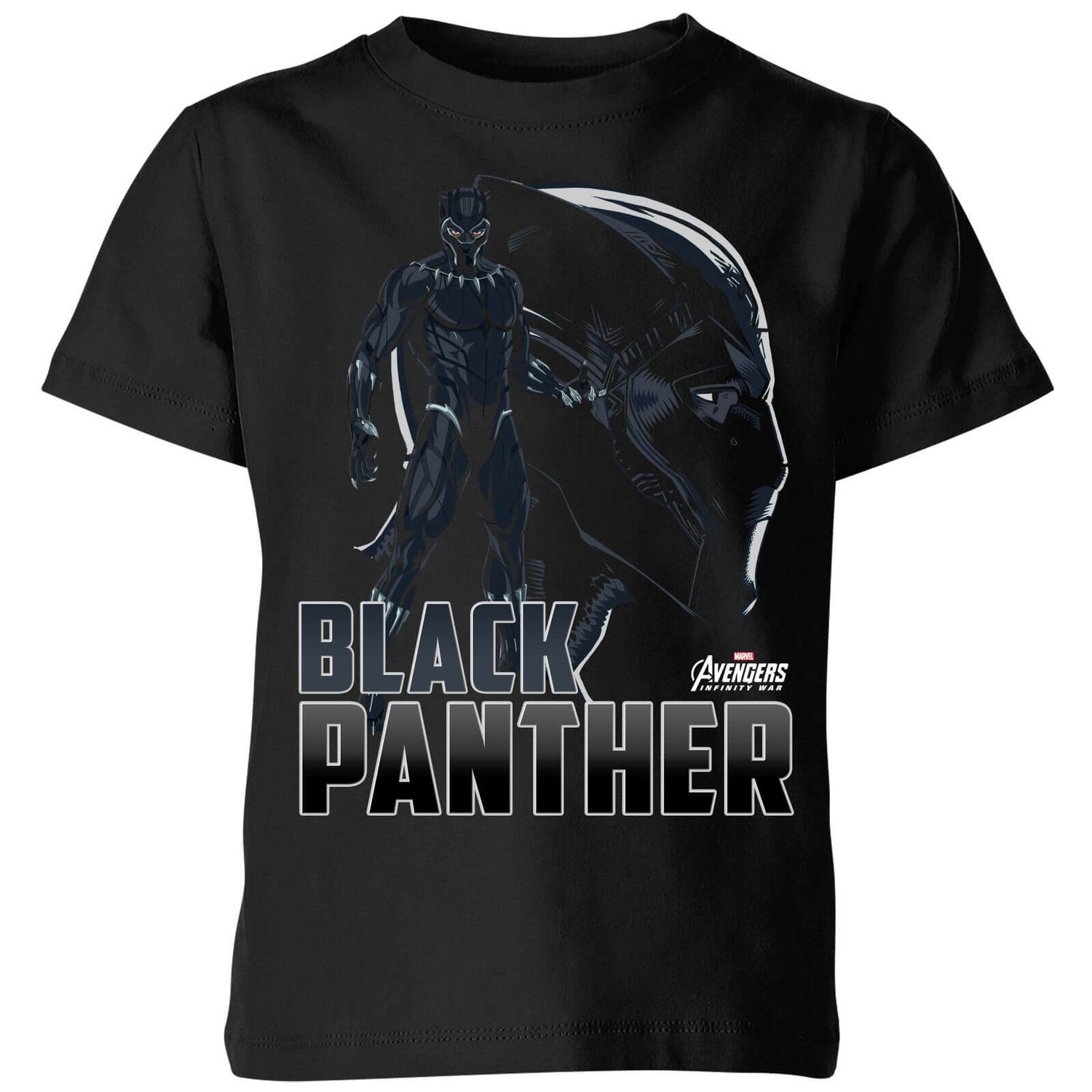 T-Shirt Enfant Black Panther Avengers - Noir