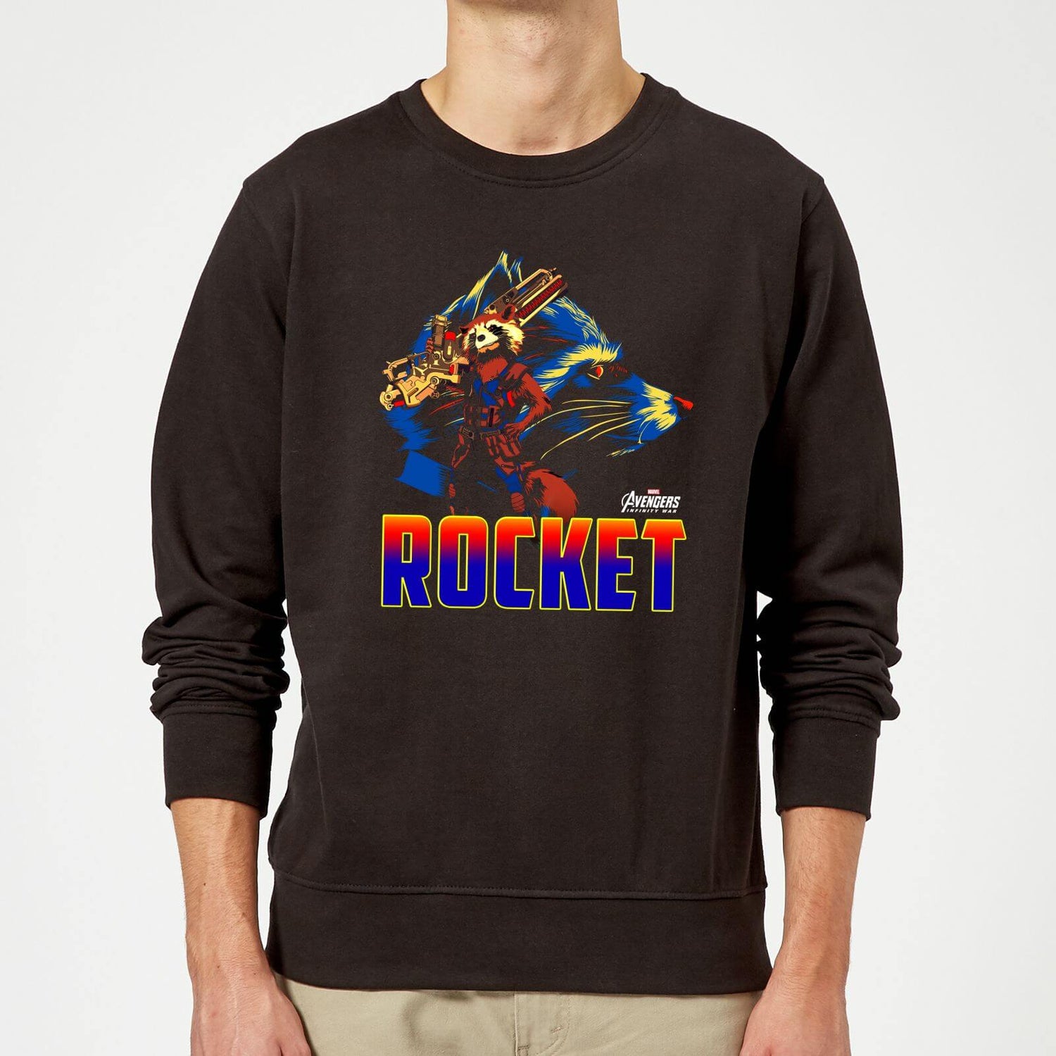Avengers Rocket Sweatshirt Black S