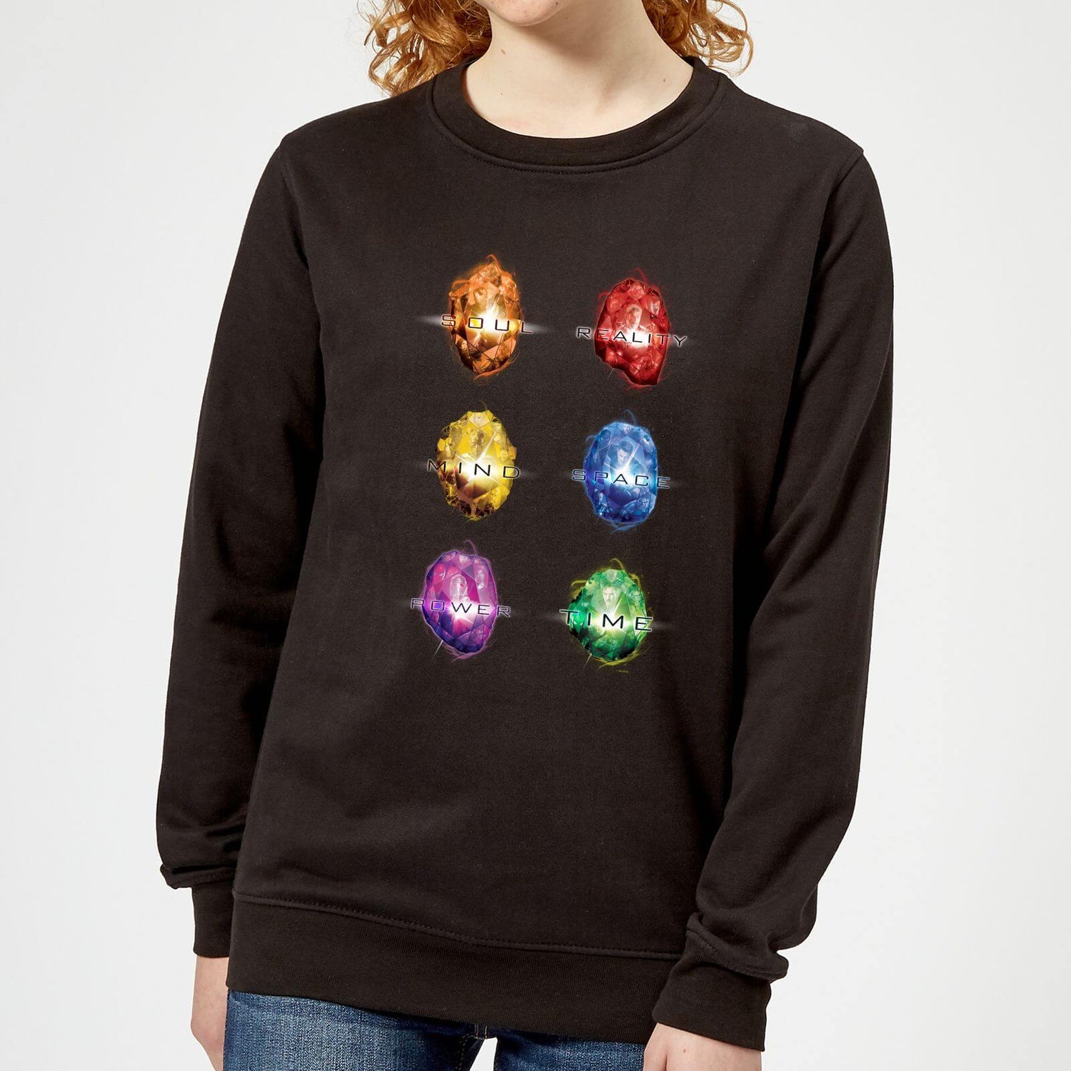Avengers Infinity Stones Dames Trui Zwart Zavvi