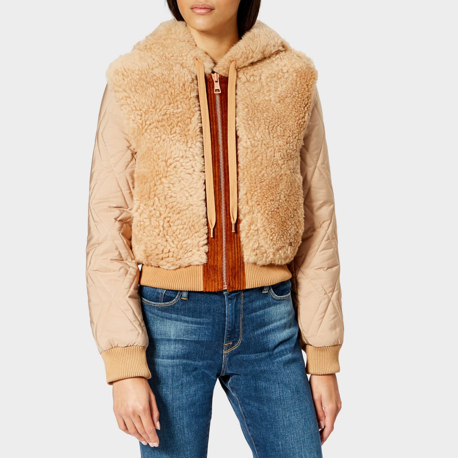 see by chloe shearling jacket