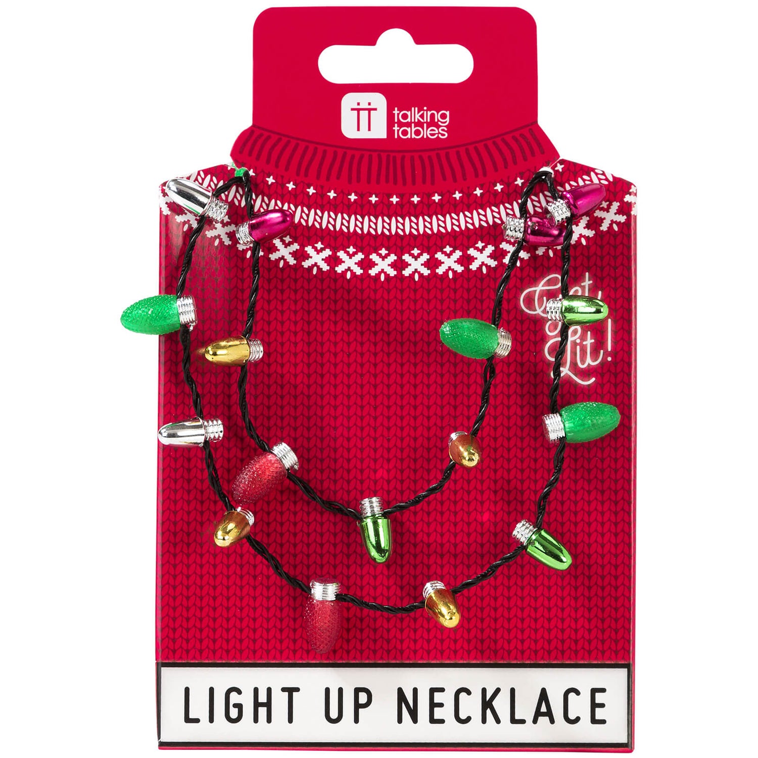 Talking tables clearance light up necklace