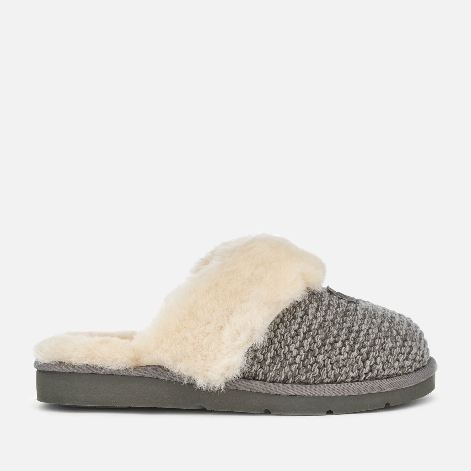 UGG Women's Cozy Knit Slippers - Charcoal | FREE UK Delivery | Allsole