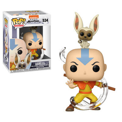 Avatar Aang avec Momo Pop! Figurine en vinyle