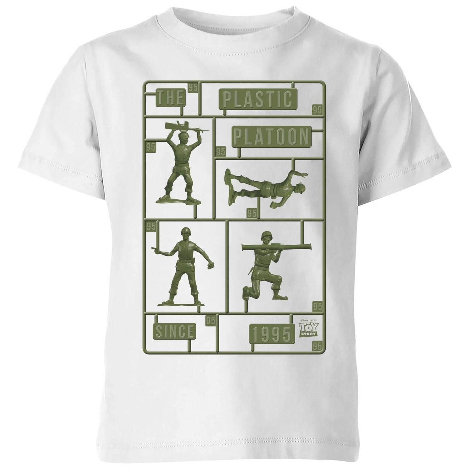 T-Shirt Enfant Soldats en Plastique Toy Story - Blanc