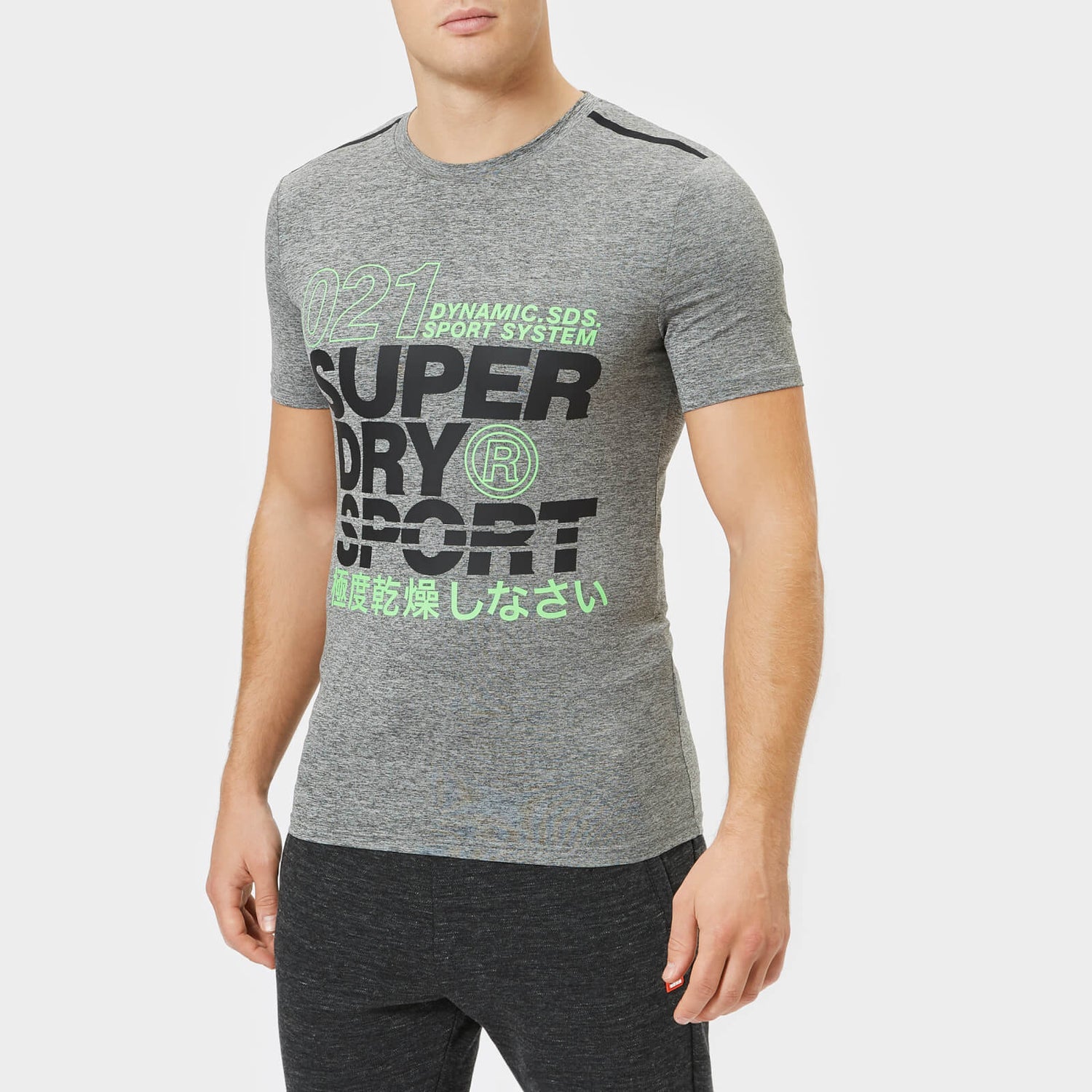 Superdry Sport Men's Active Graphic Short Sleeve TShirt Monogranite