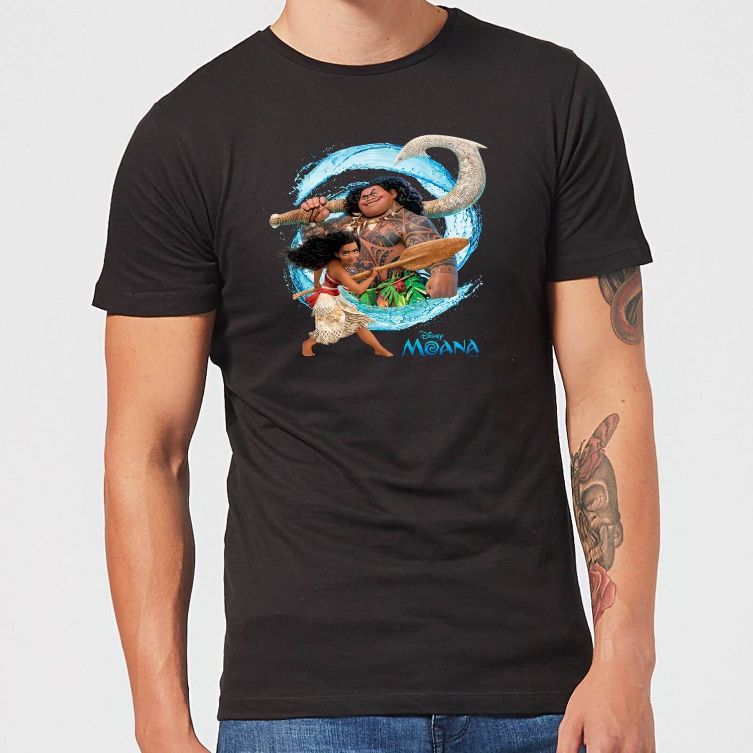 Disney Moana T-Shirt Maui You're Welcome Movie Cartoon Character Men's 