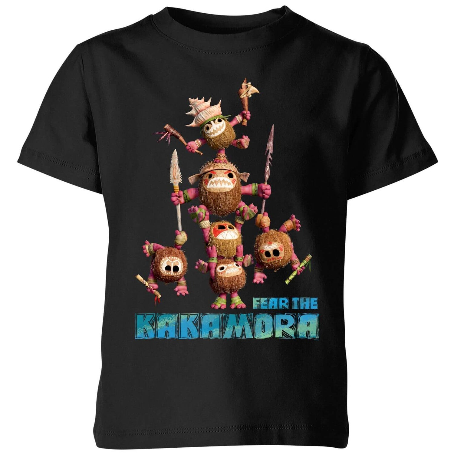 Moana Fear The Kakamora Kids T Shirt Black