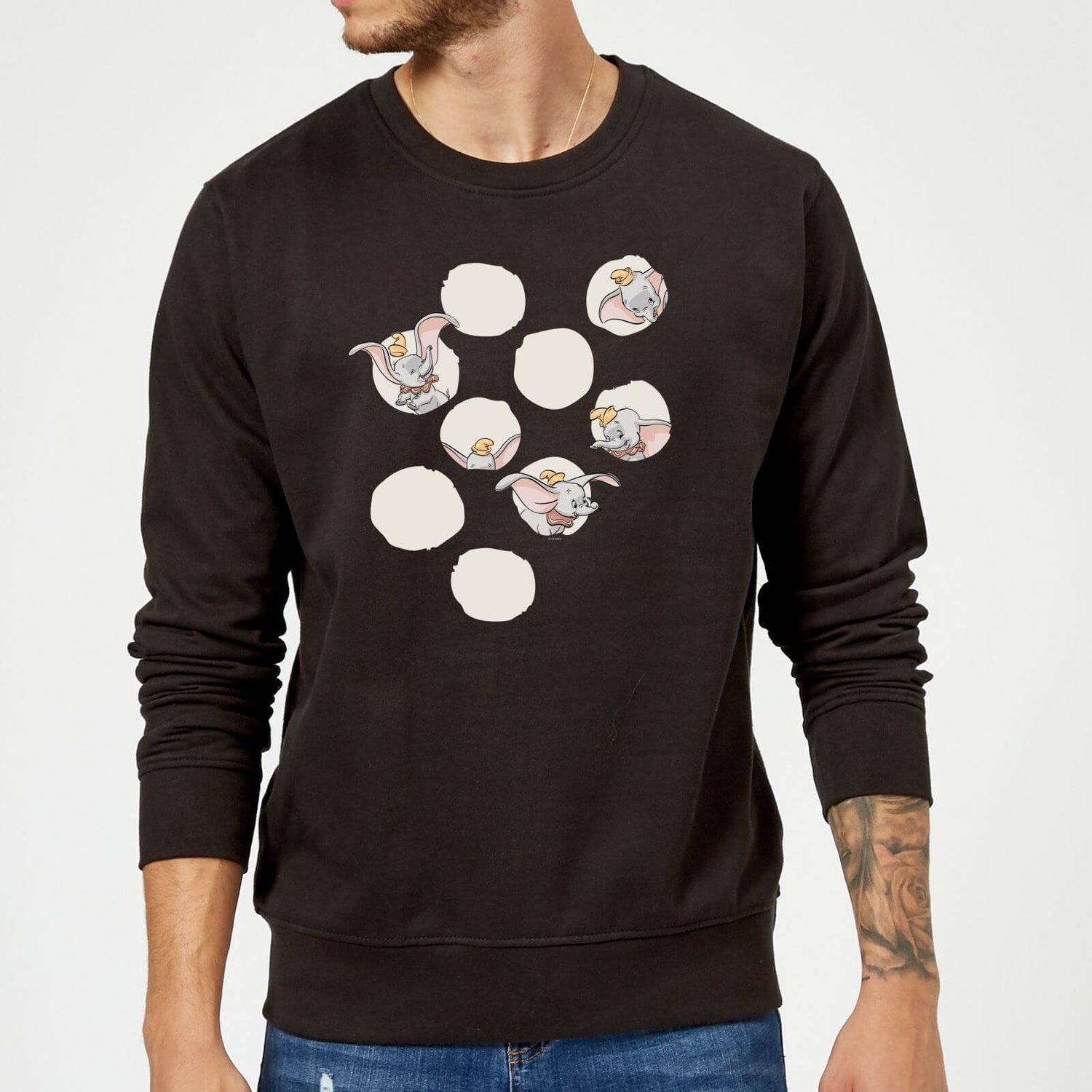 Felpa Dumbo Peekaboo Nero Clothing Zavvi Italia