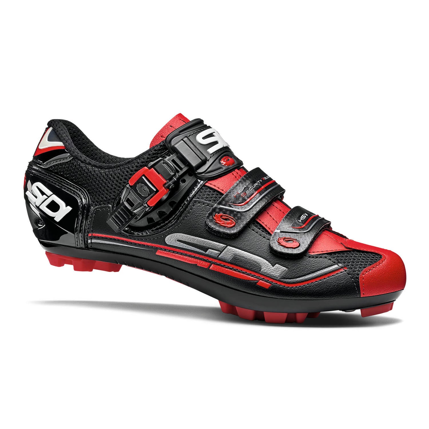 Sidi Eagle 7 SR MTB Shoes Black Black Red ProBikeKit UK