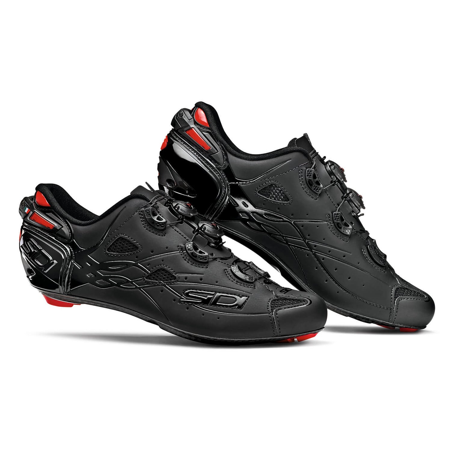 Sidi Shot Matt Road Shoes Total Black ProBikeKit UK