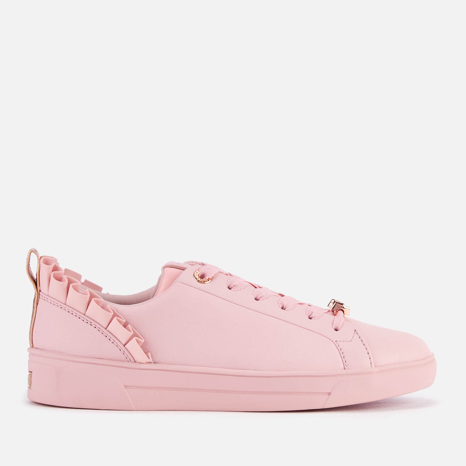 Ted Baker Women s Astrina Leather Low Top Trainers Mink Pink