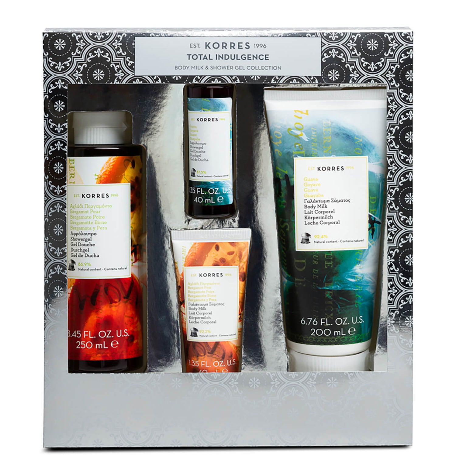KORRES Total Indulgence Bergamot Pear and Guava Body Milk and Shower Gel Collection (Worth £24.00)