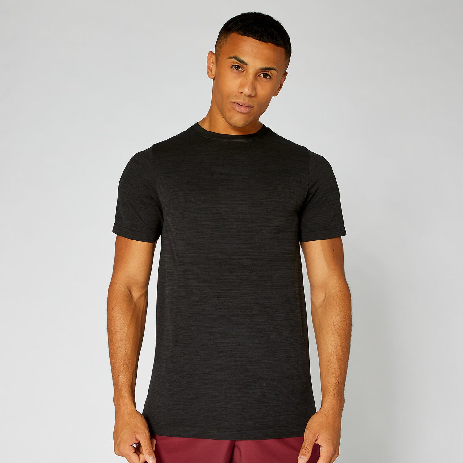 Buy Men's Lightweight Seamless T-Shirt, Black Marl