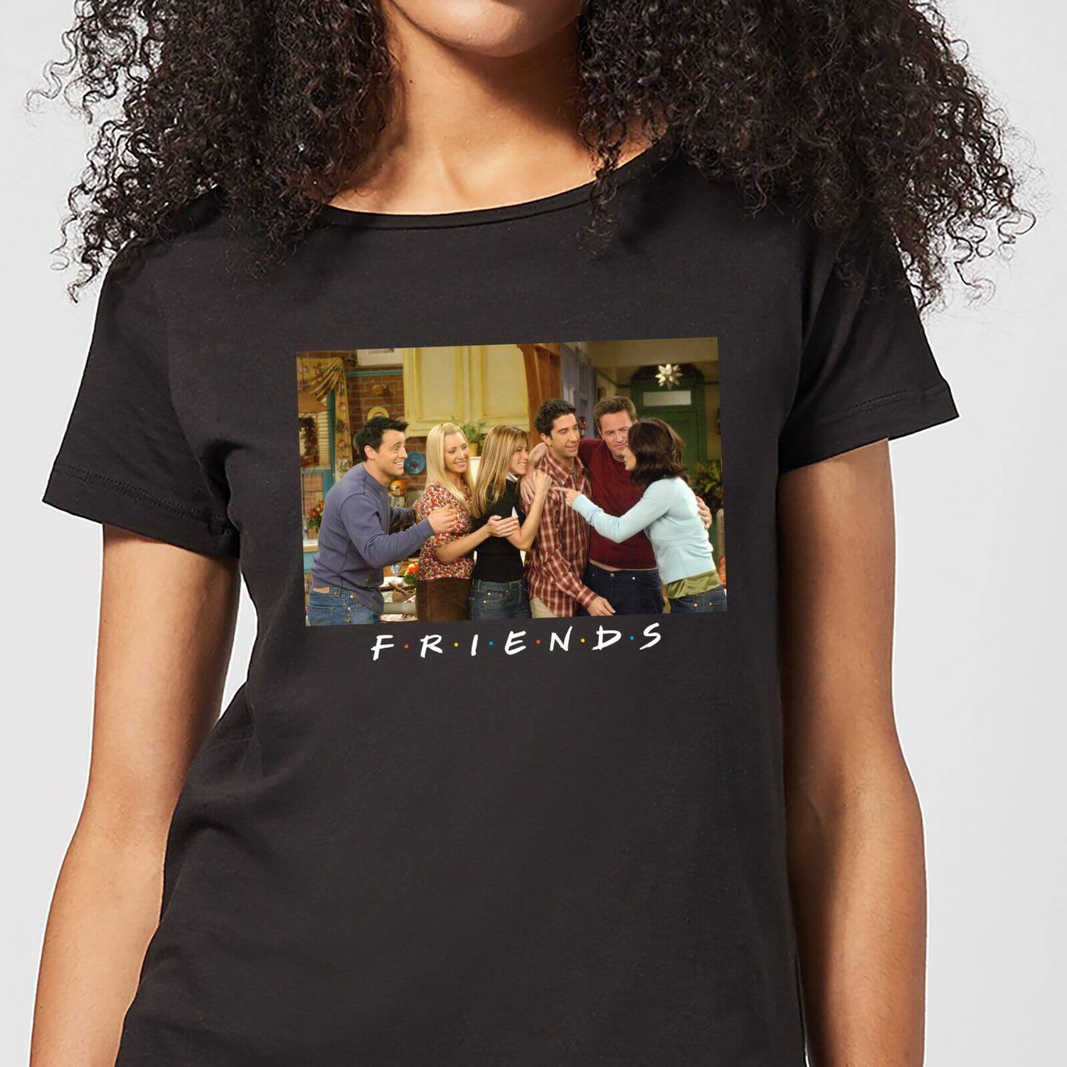Friends Cast Shot Women's T-Shirt - Black Clothing - Zavvi UK