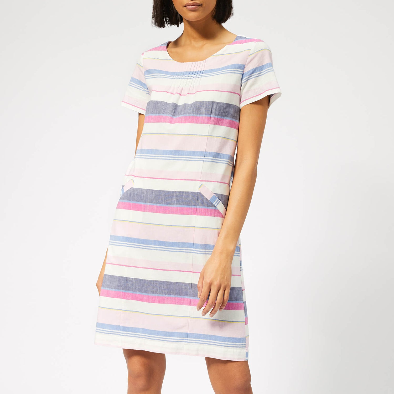Joules Women s Henrietta Linen Shift Dress Blue Stripe TheHut
