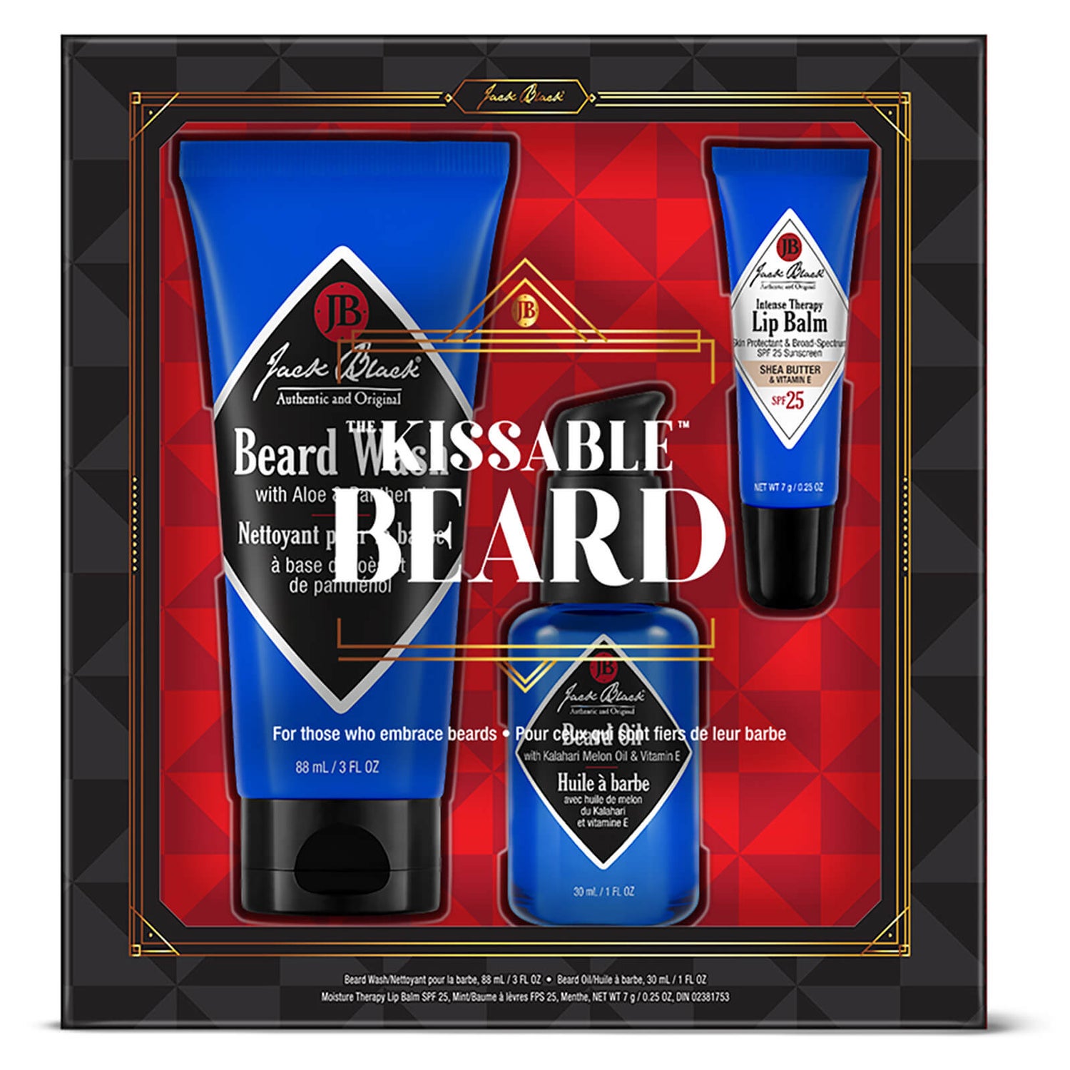 Jack Black Kissable Beard Gift Set (Worth £37.90)