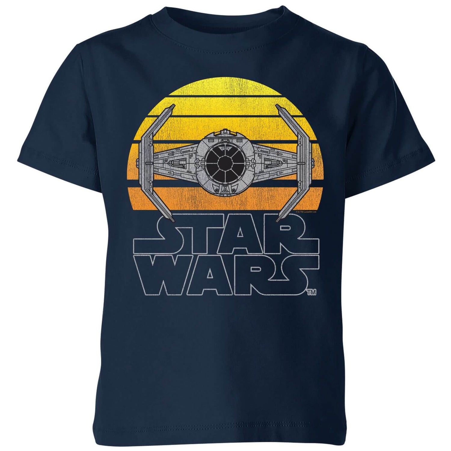 Star Wars Sunset Tie Kids' T-Shirt - Navy