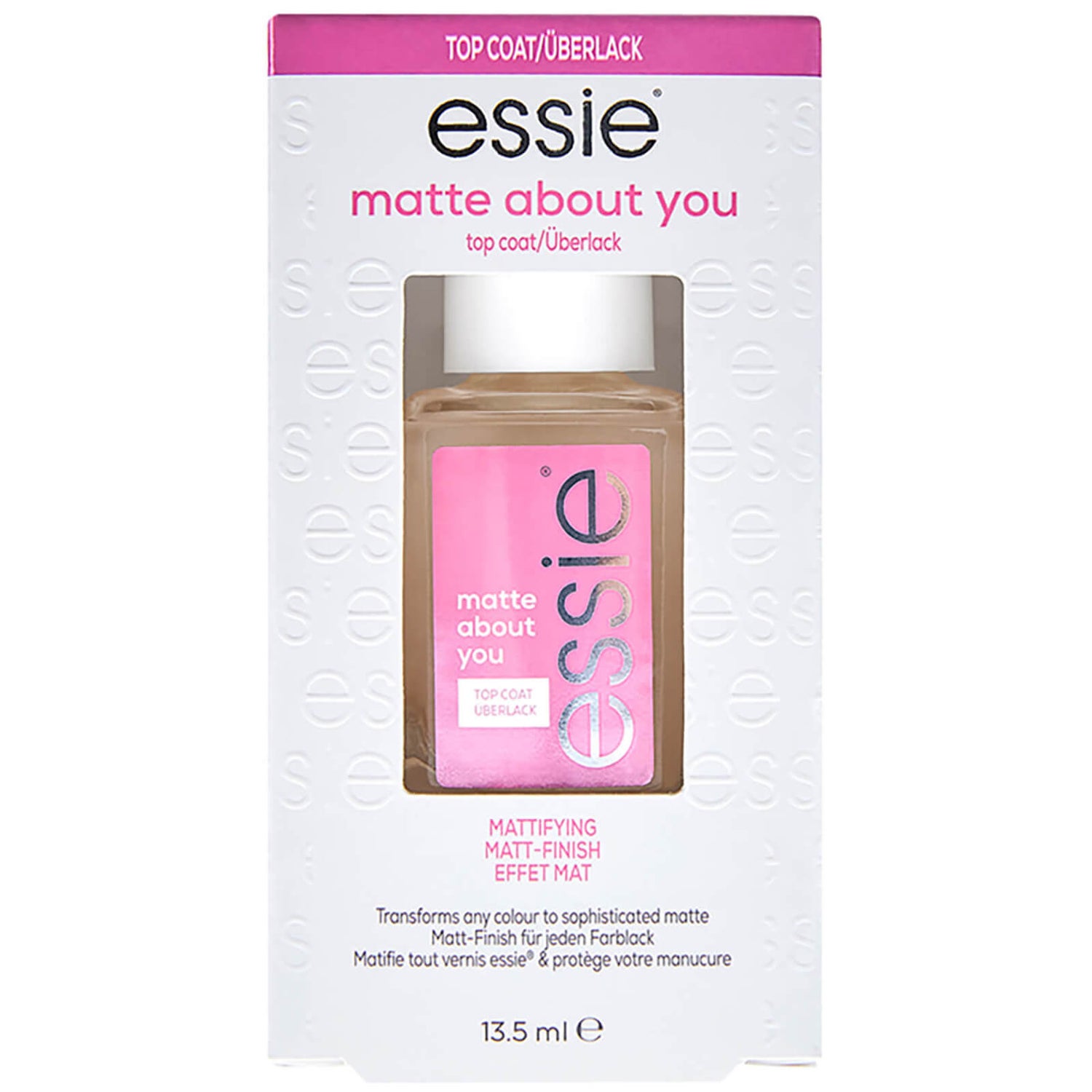 essie Nail Care Matte About You Nail Polish Top Coat LOOKFANTASTIC