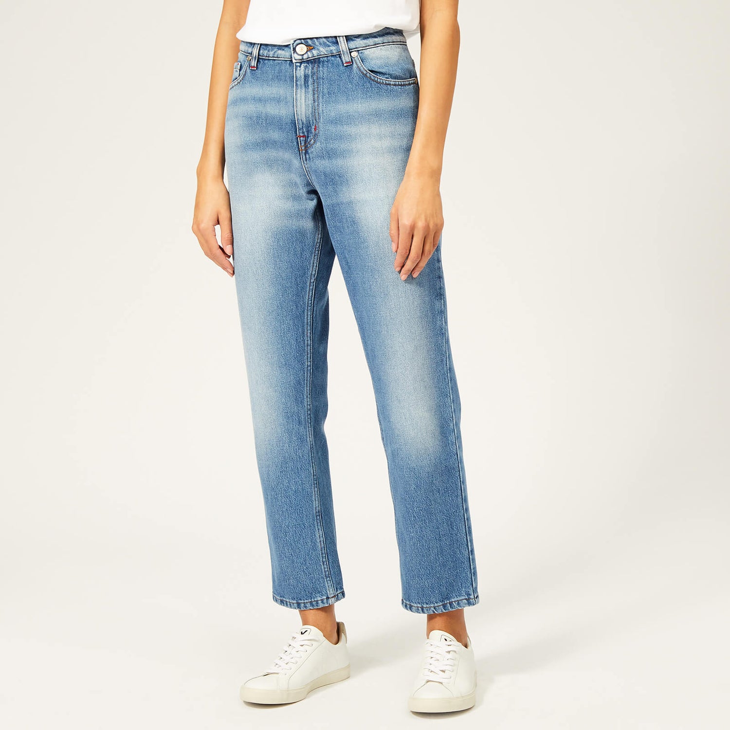 PS Paul Smith Women's Girlfriend Jeans - Blue - Free UK Delivery Available