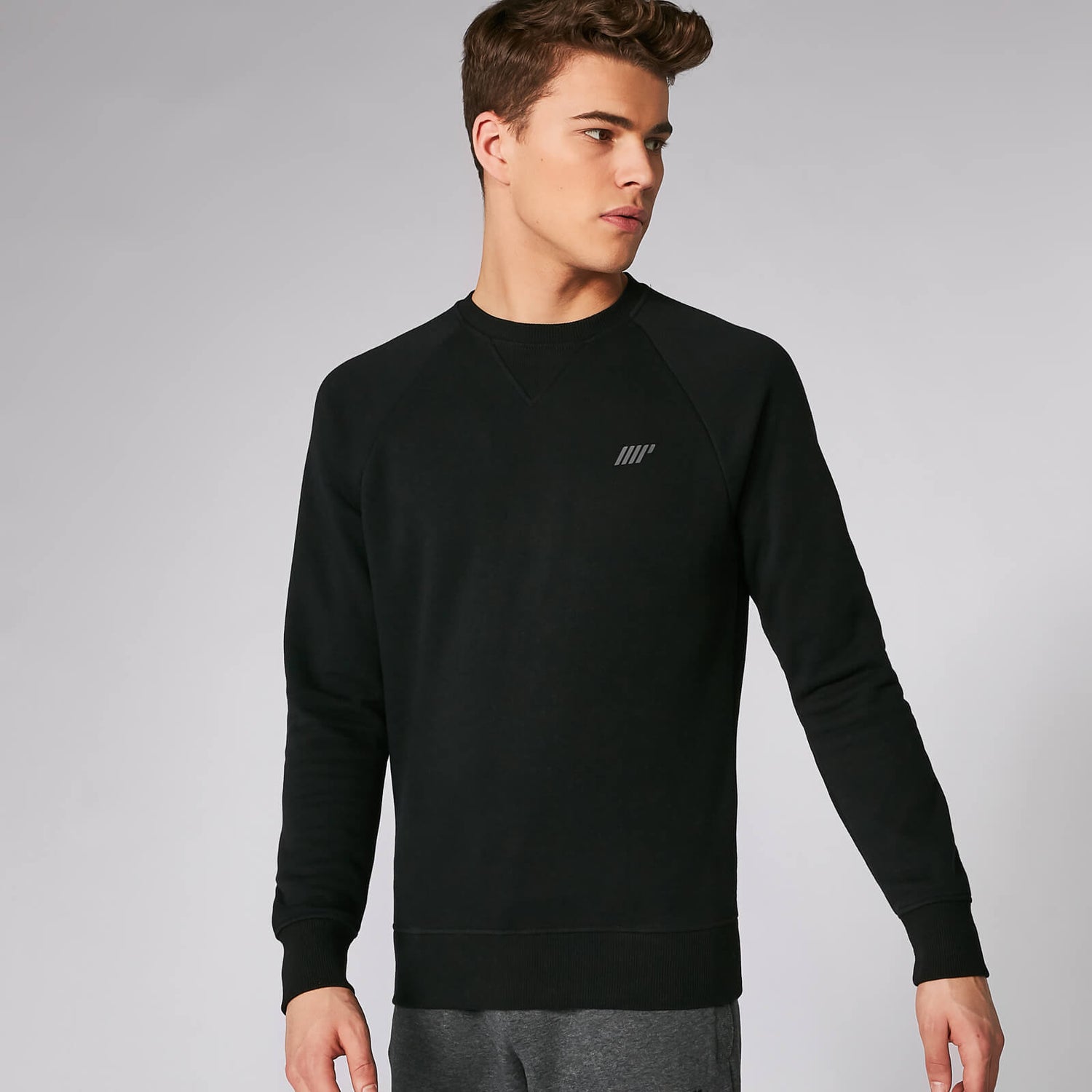 Buy Men s Tru Fit Crew Neck Sweatshirt 2.0 Black MYPROTEIN