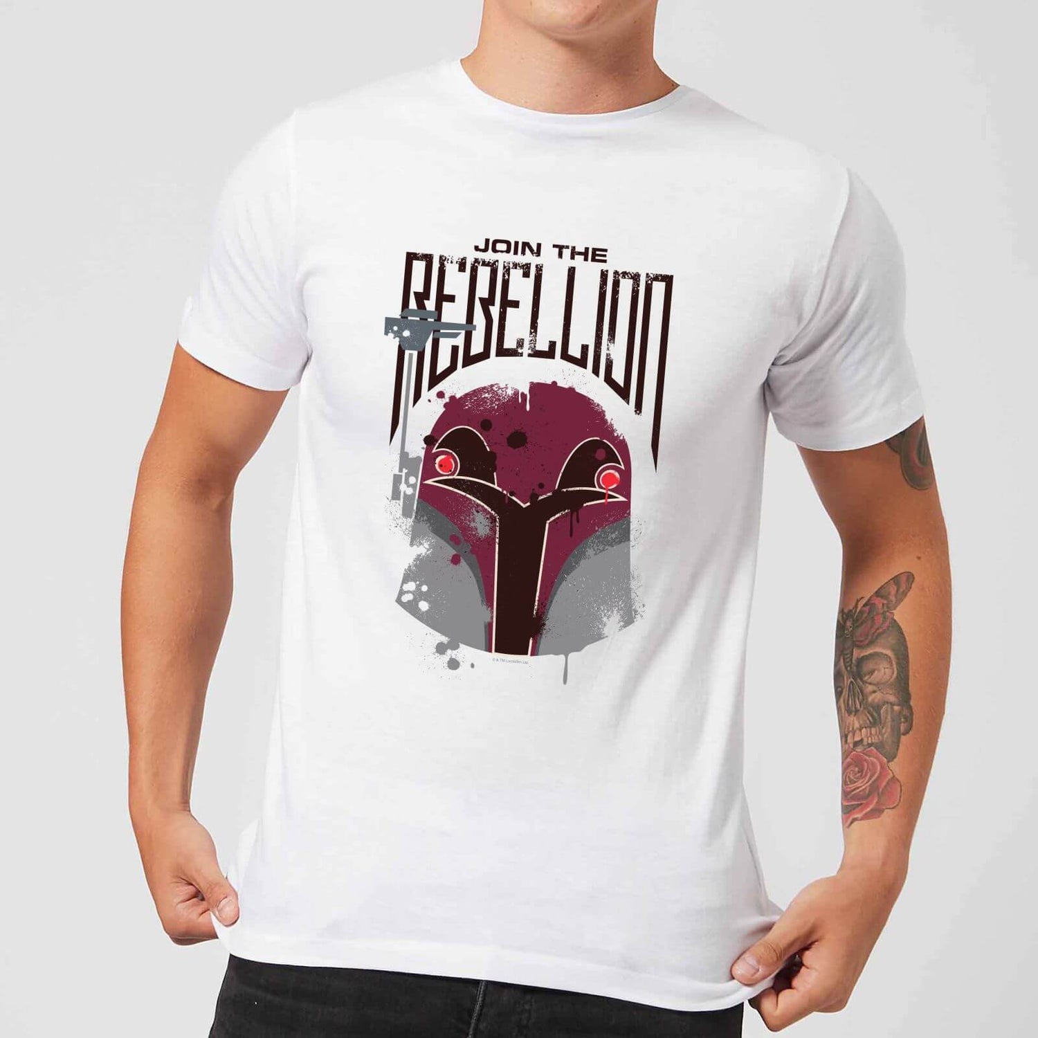 T-Shirt Homme Rebellion Star Wars Rebels - Blanc