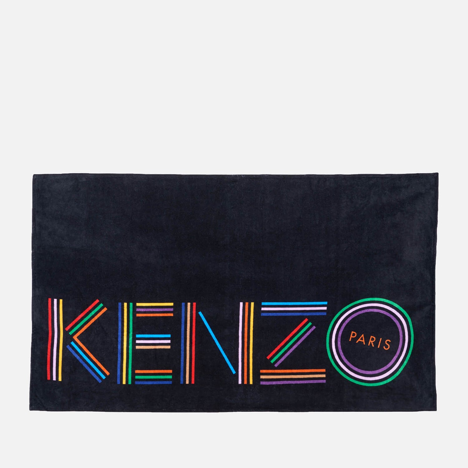 KENZO Men's Logo Beach Towel - Black - Free UK Delivery Available