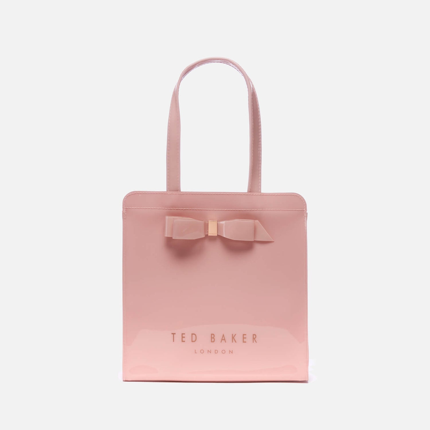 Ted Baker Bow Detail Leather Shopper Bag in Pink