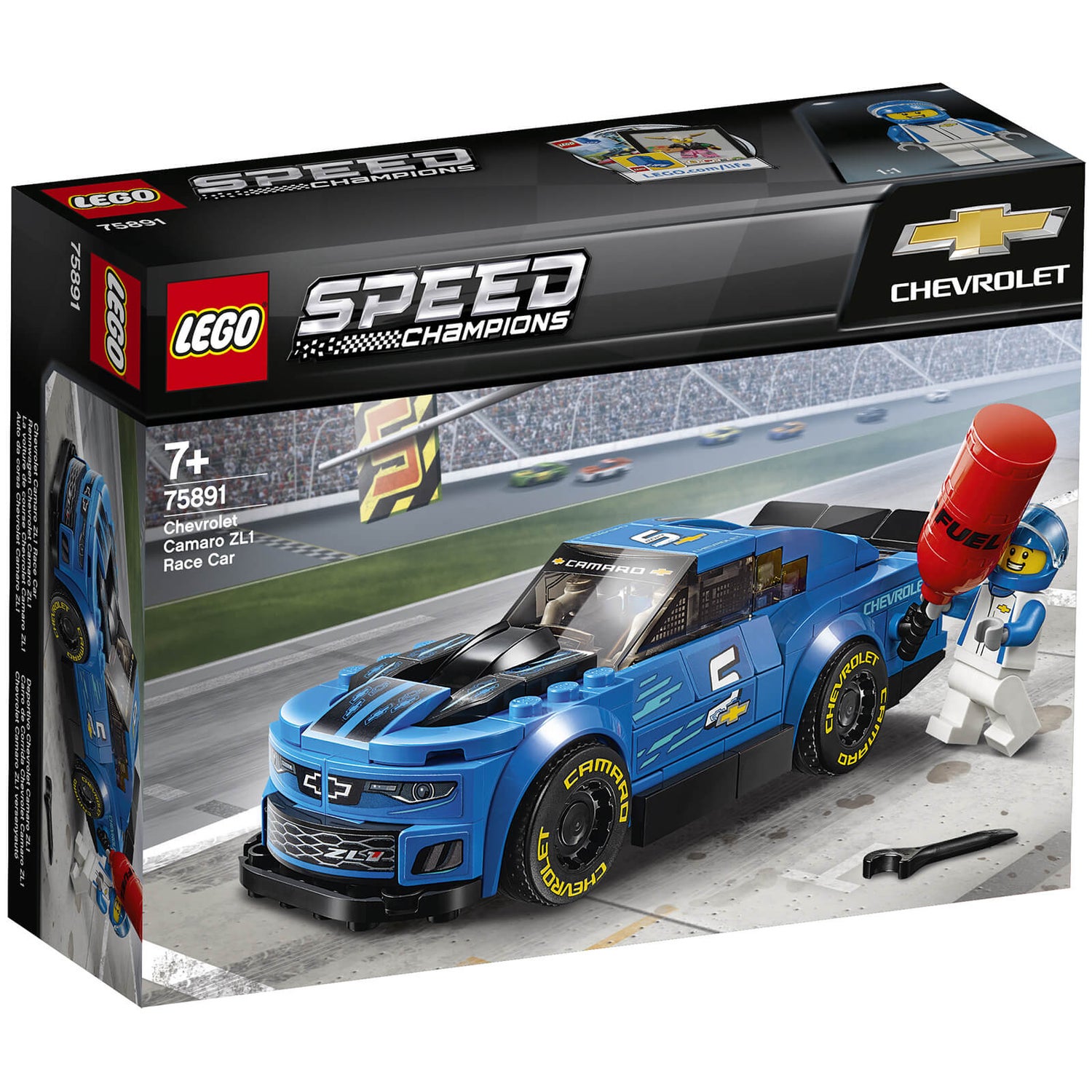 LEGO Coche de carreras coleccionable Chevrolet Camaro ZL1 (75891) Toys |  Zavvi España