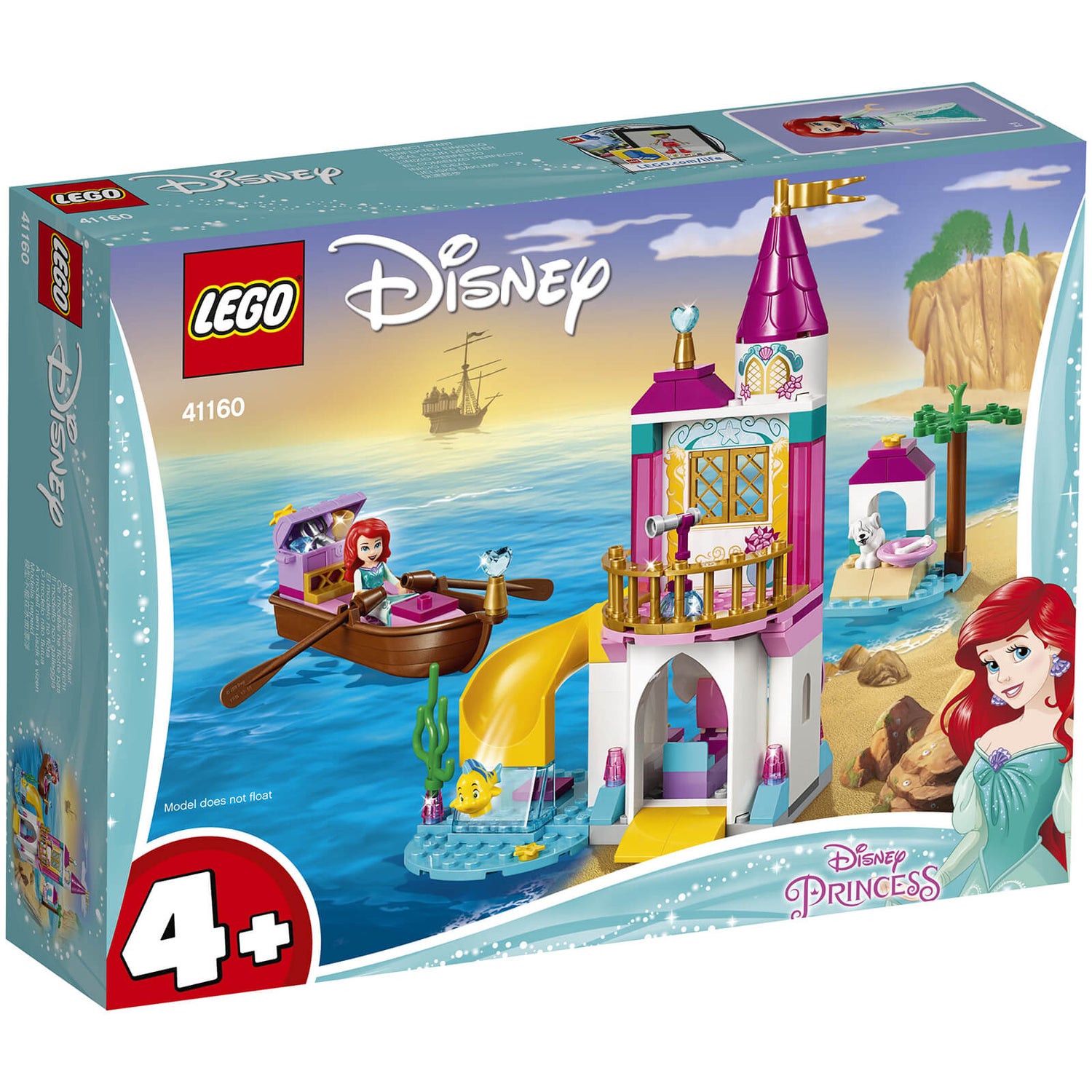LEGO Disney Princess Ariel s Seaside Castle 41160 Toys Zavvi UK
