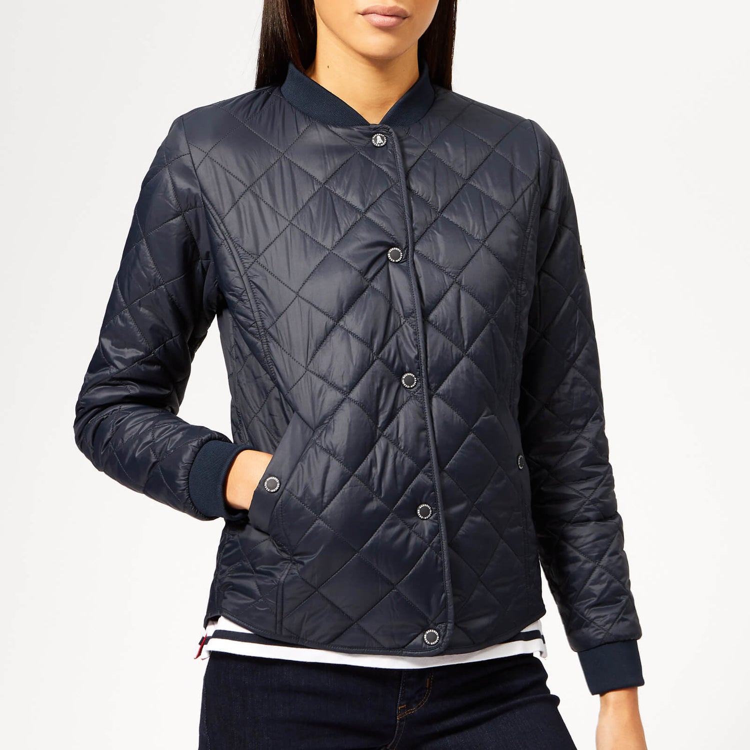 Barbour jacket womens bomber sales
