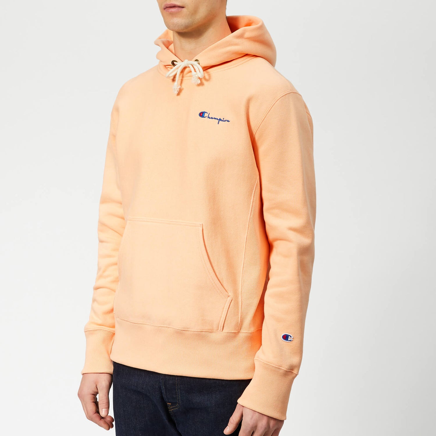 Champion script overhead hoodie Clearance