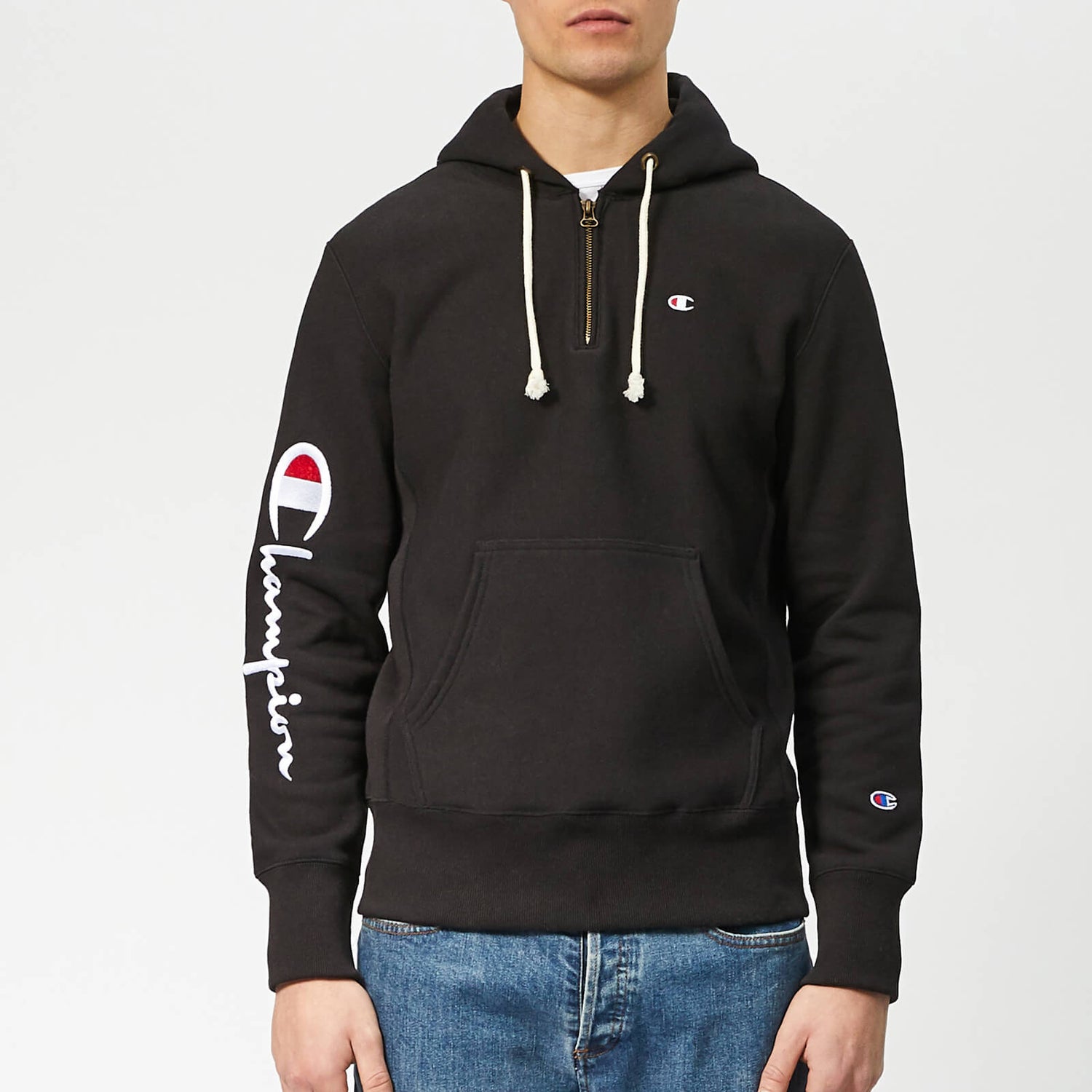 Half Zip Over Head Hoodie