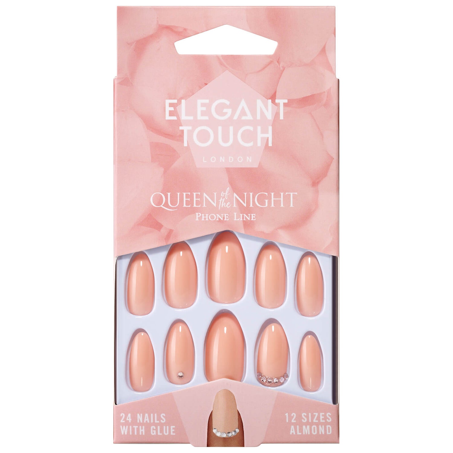 Elegant Touch Queen of the Night Nails Phone Line Entrega GRÁTIS