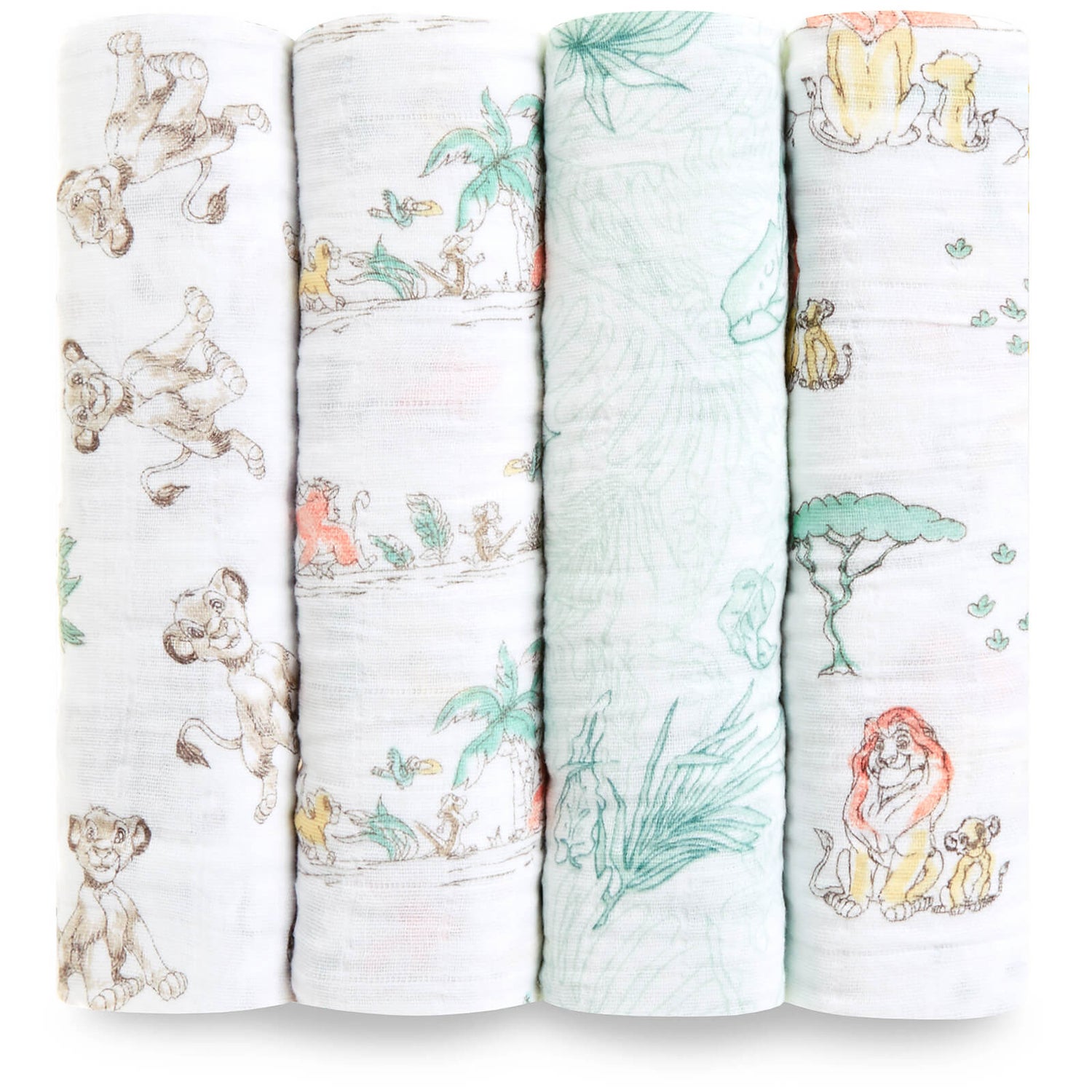 aden anais Classic Swaddle 4 Pack Lion King TheHut