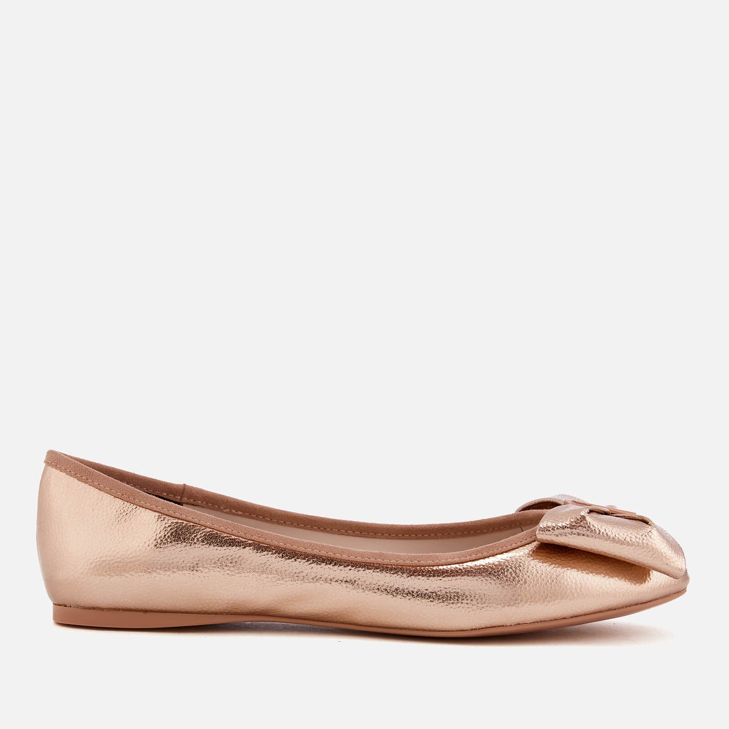 Ted Baker Women s Imme 4 Bow Ballet Flats Rose Gold TheHut