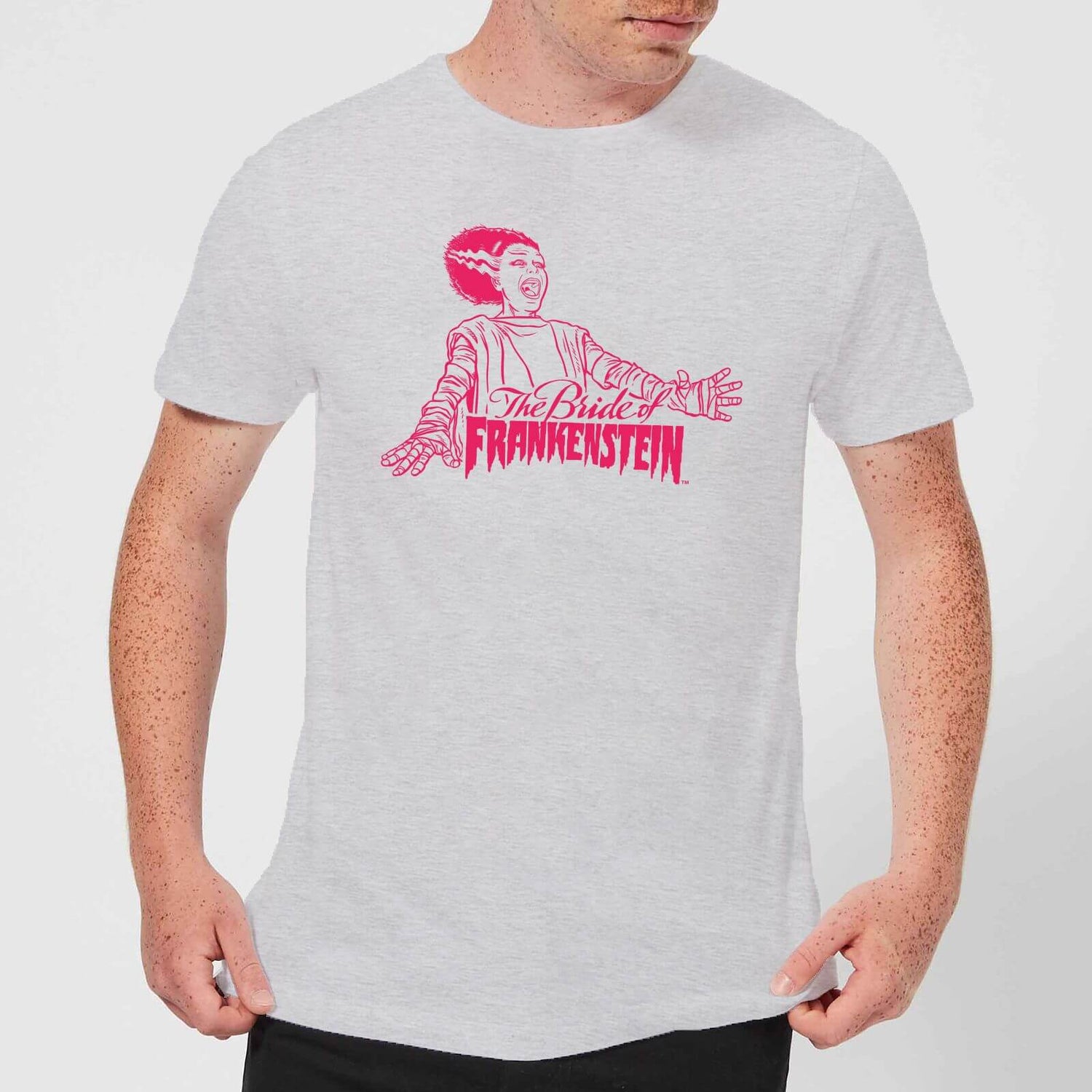 T-Shirt Homme La Fiancée de Frankenstein - Universal Monsters - Gris