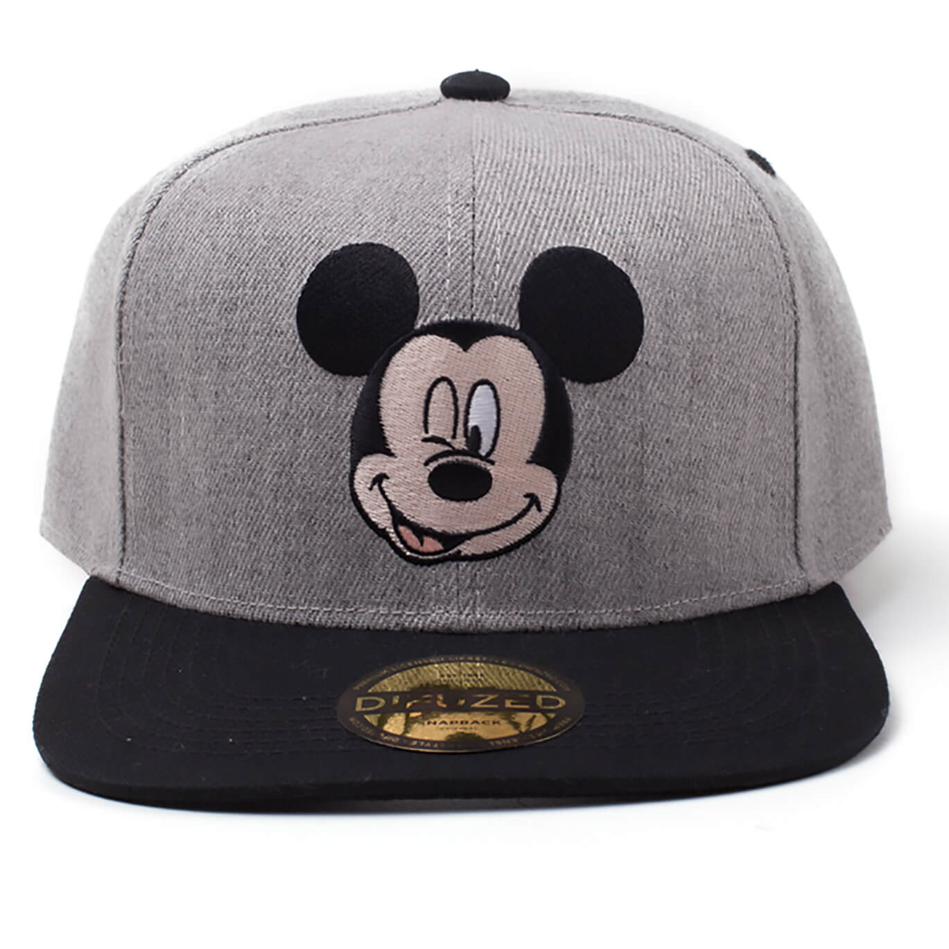 Disney Mickey Mouse Melange Snapback Black Merchandise Zavvi US