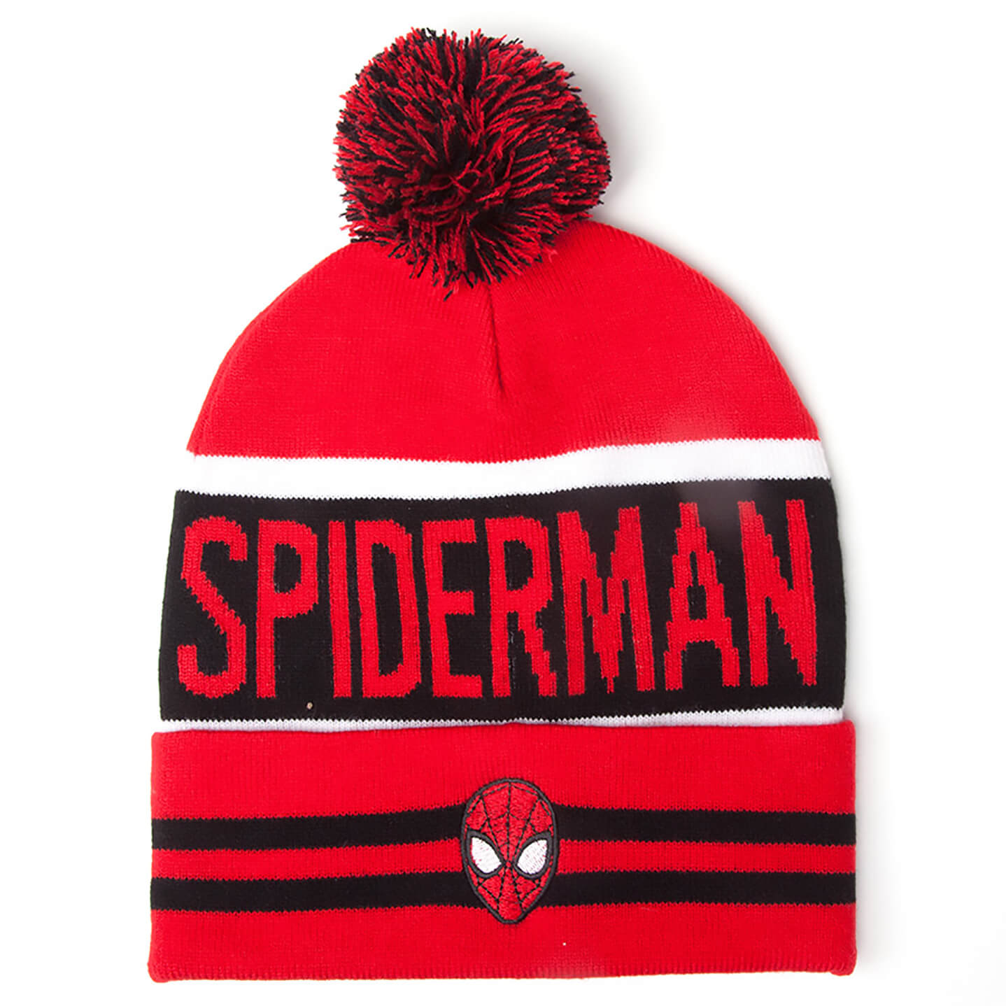 Marvel Spider-Man Men's Big Spidey Logo Beanie Hat Red