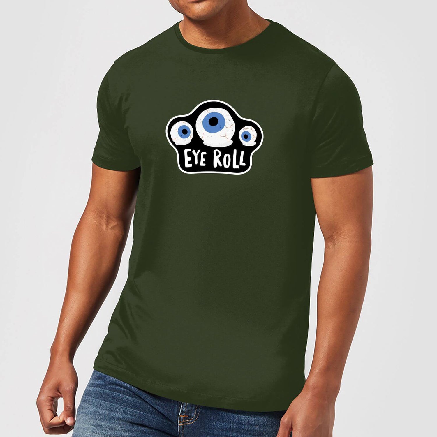 Eye Roll Men's T-Shirt - Forest Green